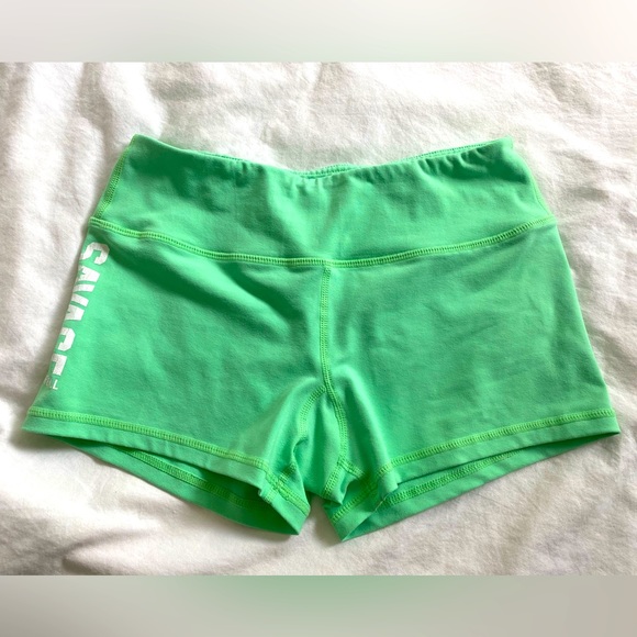 Savage Barbell Shorts Sea Foam Green Booty Shorts Small Poshmark